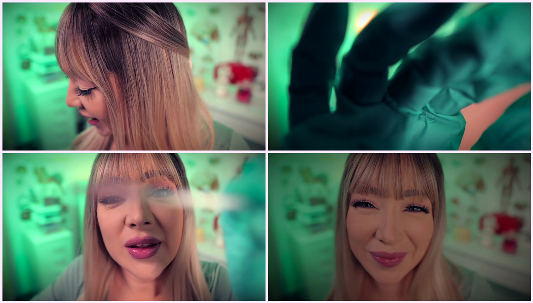 ASMR Flirty Doctor 为您测量黑幕业务（耳朵清洁、听力测试、医疗角色扮演） Tati ASMR视频