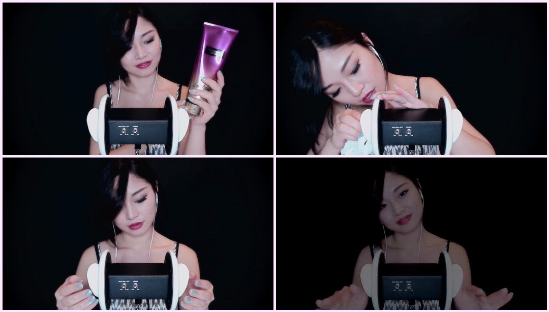 [ASMR] ～脑融～乳液耳部按摩 - 拔罐、揉搓、敲击 Tingting ASMR视频