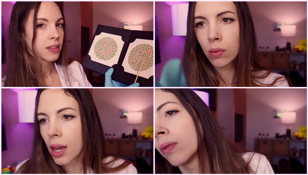 ASMR - 太空旅行后的全面体检 - 眼耳检查、头皮检查、颅神经、身体 女护士Asmr ASMR视频