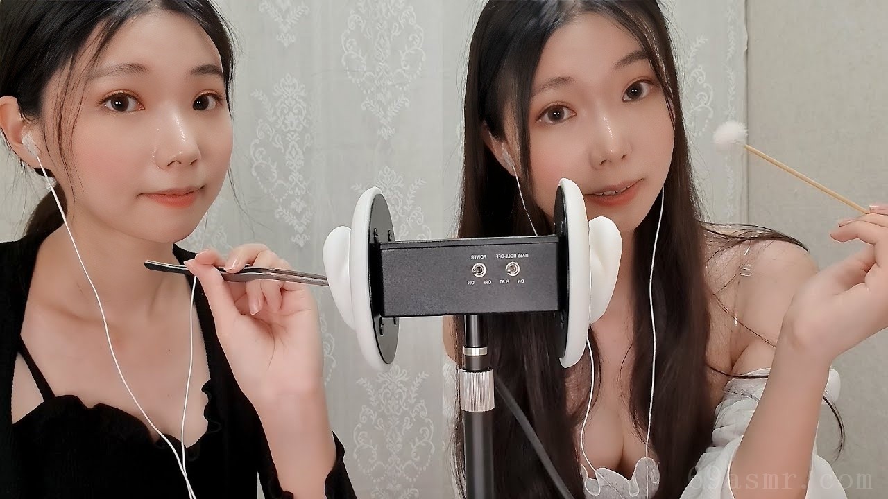 ASMR 和好久卖耳朵的孪生兄弟一起洗耳！ （不说话）-