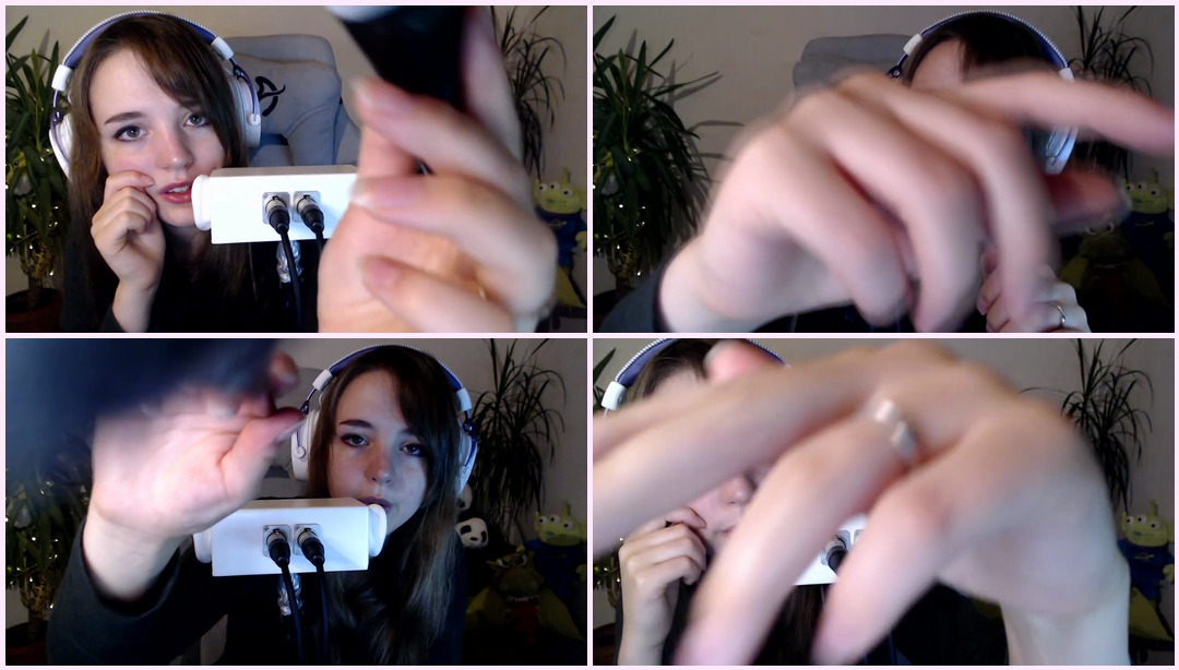 ASMR - 视觉触发和轻柔的呼吸声 gril ASMR视频