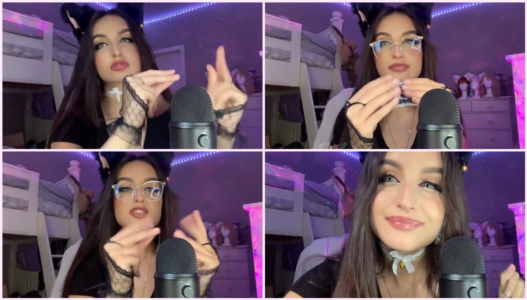 ASMR |快速而激进的手部声音/动作、口部声音、锁骨敲击和可视化 + 兔女郎Asmr ASMR视频