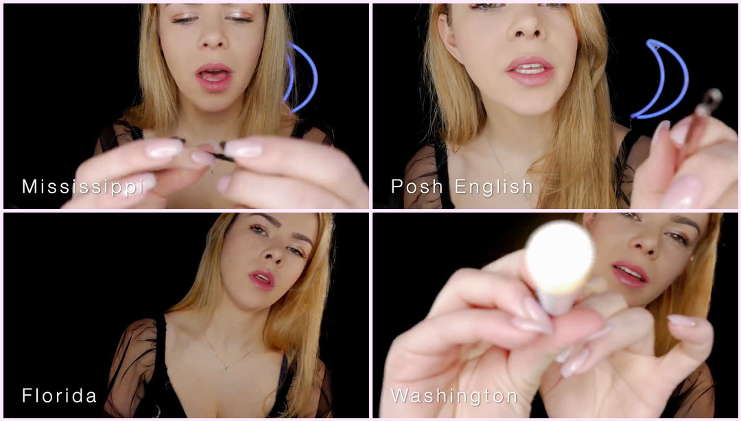 [ASMR] 30 种不同的口音！哪个口音让你发麻？ （重音触发器） Murmurs ASMR视频