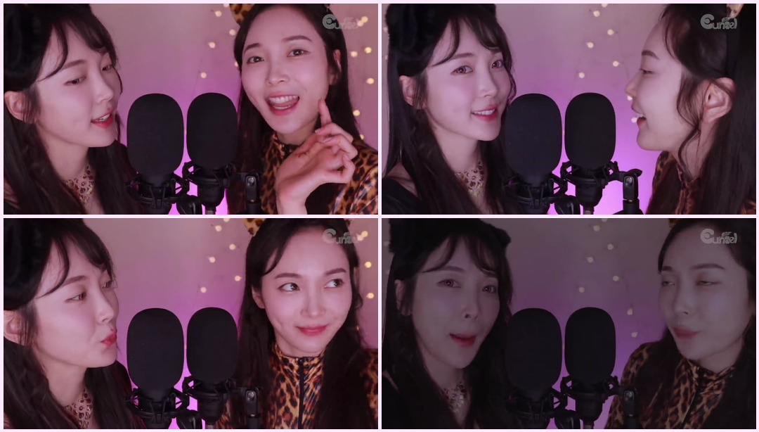 ASMR Twins Tingle Bomb with Mouth 双胞胎Asmr ASMR视频