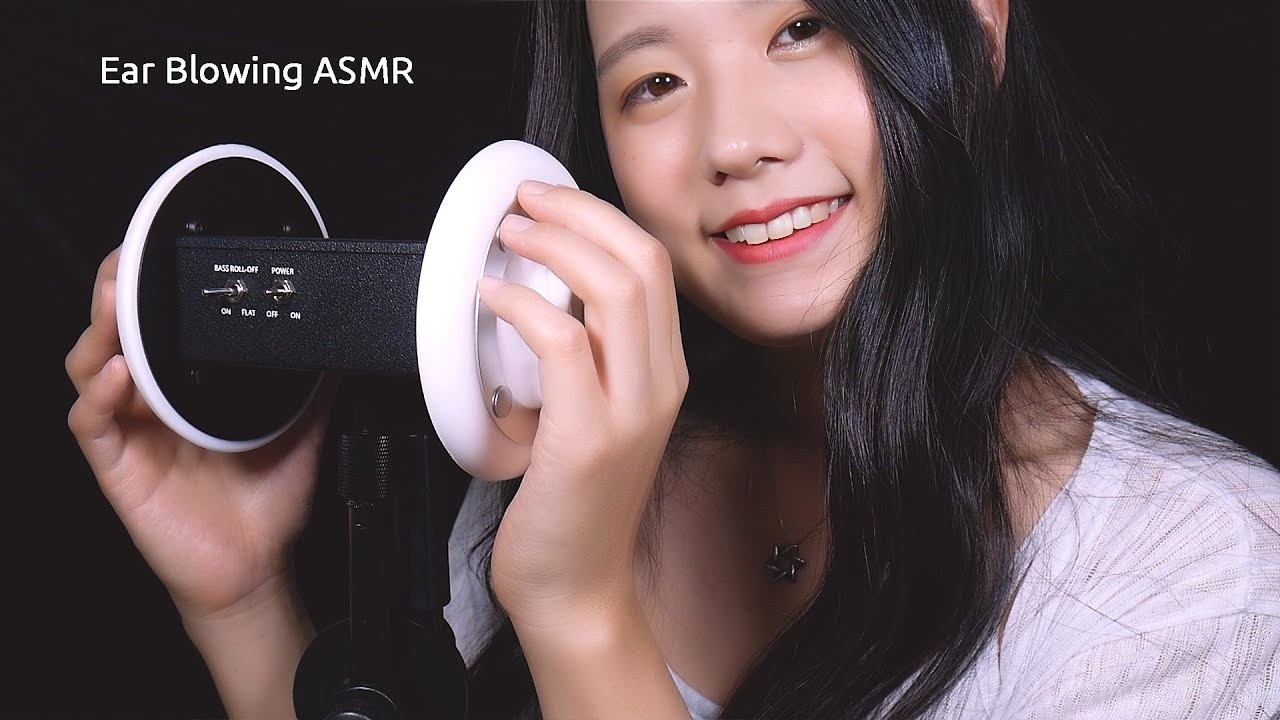 ASMR 吹耳和深呼吸的声音 |我的新 3dio 麦克风 | 1 小时（不说话）-