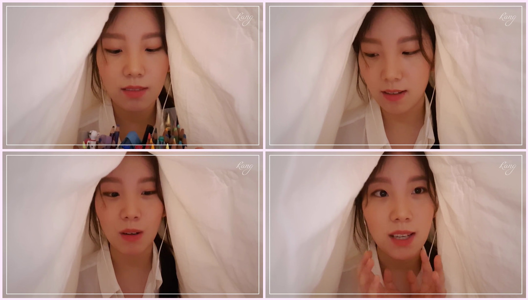 ASMR ｜韩语｜轻声细语｜睡床细语 (Feat.Sound of Rain) RANG ASMR视频