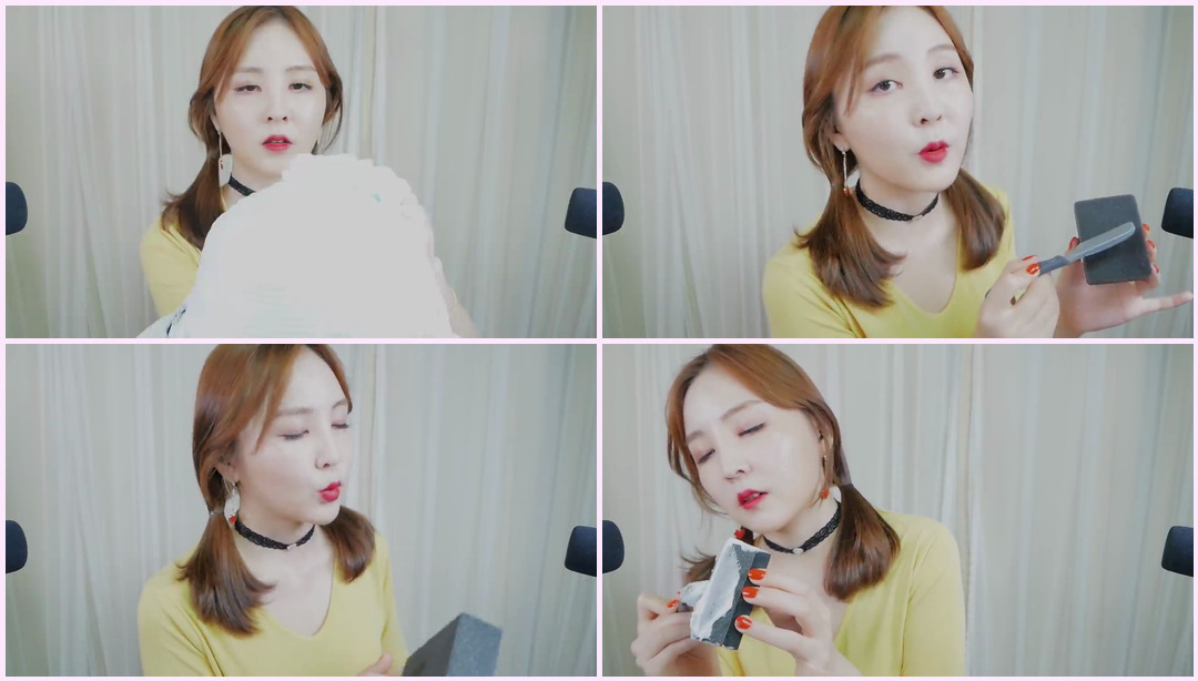 耳朵里毛茸茸的感觉 ASMR｜剃须膏和刮痕｜剃须声音 双马尾Asmr ASMR视频