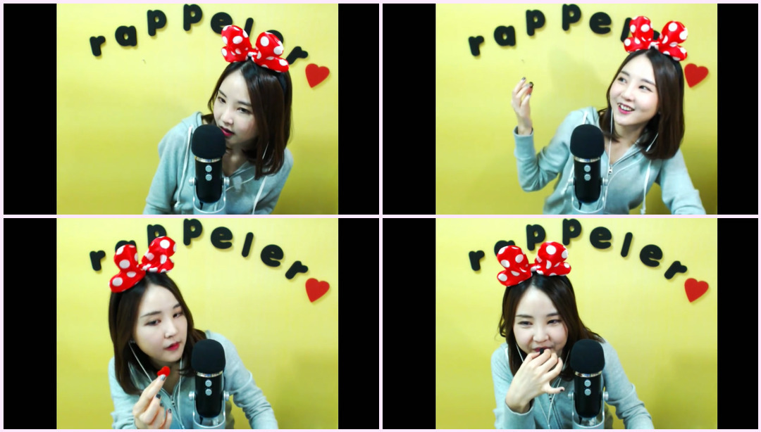 koreanKoreanASMR/吃果冻的声音/吃果冻的声音/双耳/耳语 rappeler ASMR视频