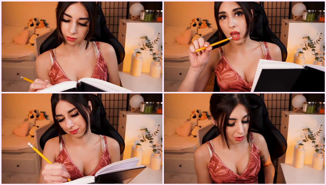 ASMR 课堂上的艺术女孩吸引了你️（个人注意角色扮演，写作声音）- LunaRexx ASMR视频