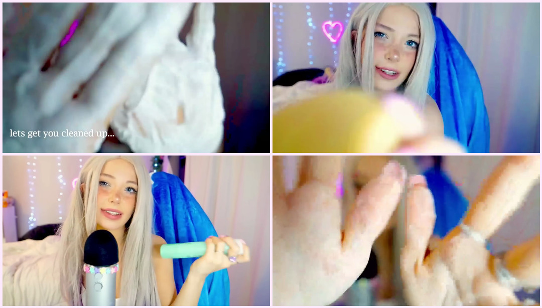 清洁+保湿 ASMR |分层双耳声音 DOLLBLUSH ASMR视频