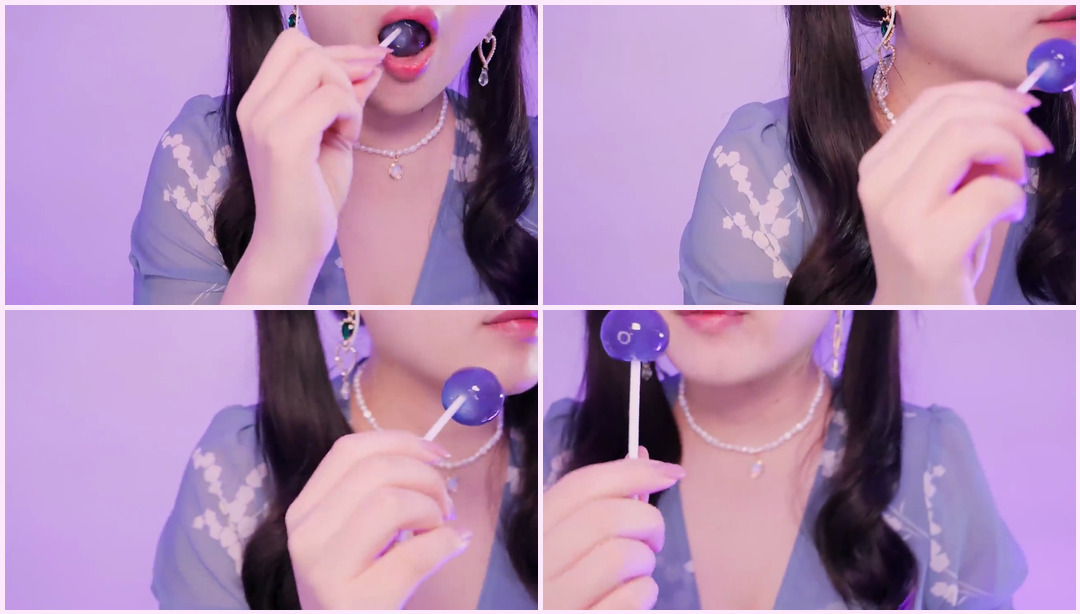 ASMR 紫色糖果吃️ Notalking 美胸Asmr ASMR视频